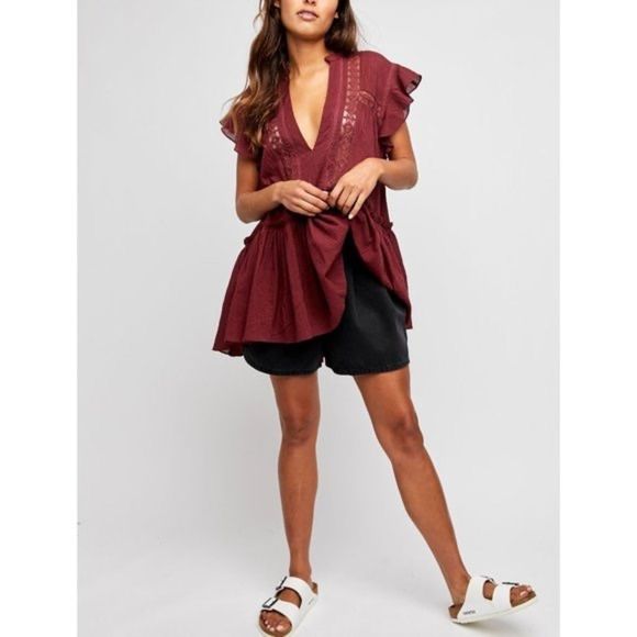 Free People NEW Baby Blues Tunic In Lovebird Combo - Picture 2 of 11